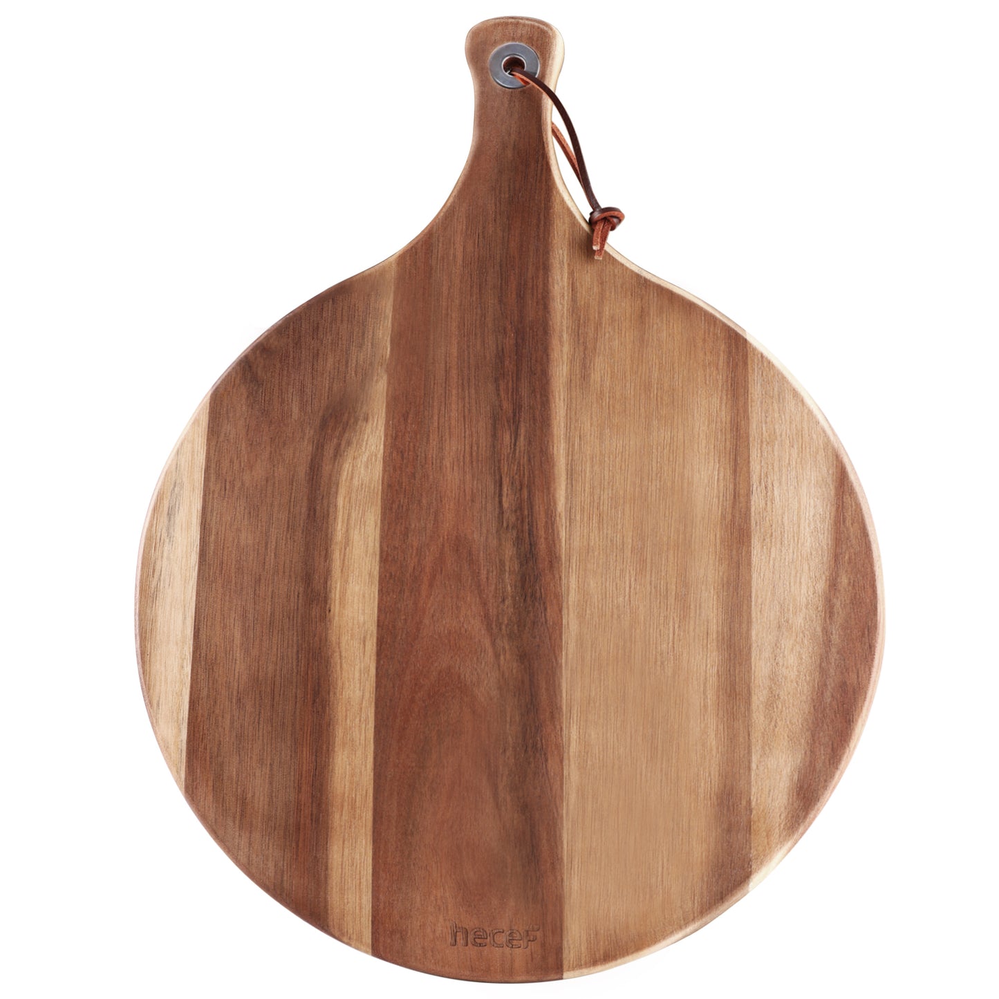 Luomal Round Wood Cutting Board with Handle, 12 Acacia Wooden Serving  Board for Kitchen, Cheese Charcuterie Board for Meat, Bread, Pizza,  Vegetables