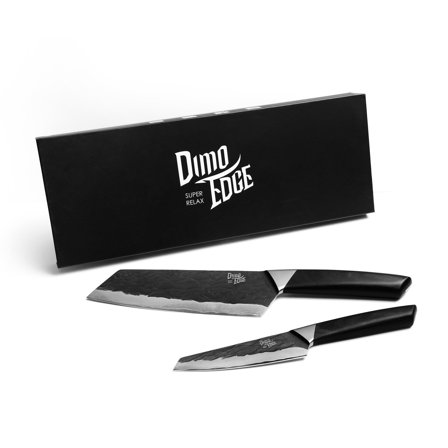 Damascus Clever Knife Japanese, Ultra Sharp Damascus Steel Black Oxide Hammered Chef Cleaver Bunka Knife